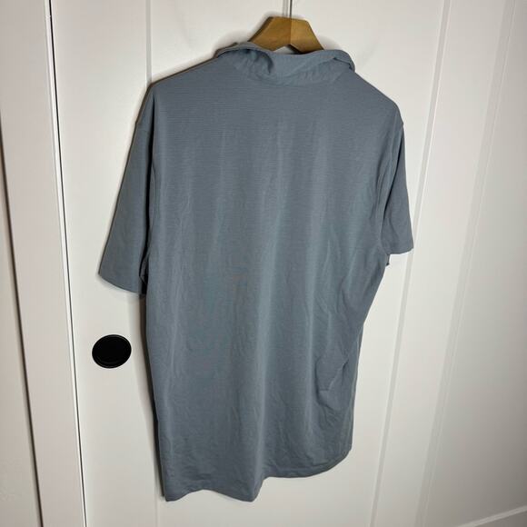 Lululemon Polo Collared Golf Shirt Troon North Patch Dusty Blue Size XL - Picture 3 of 4